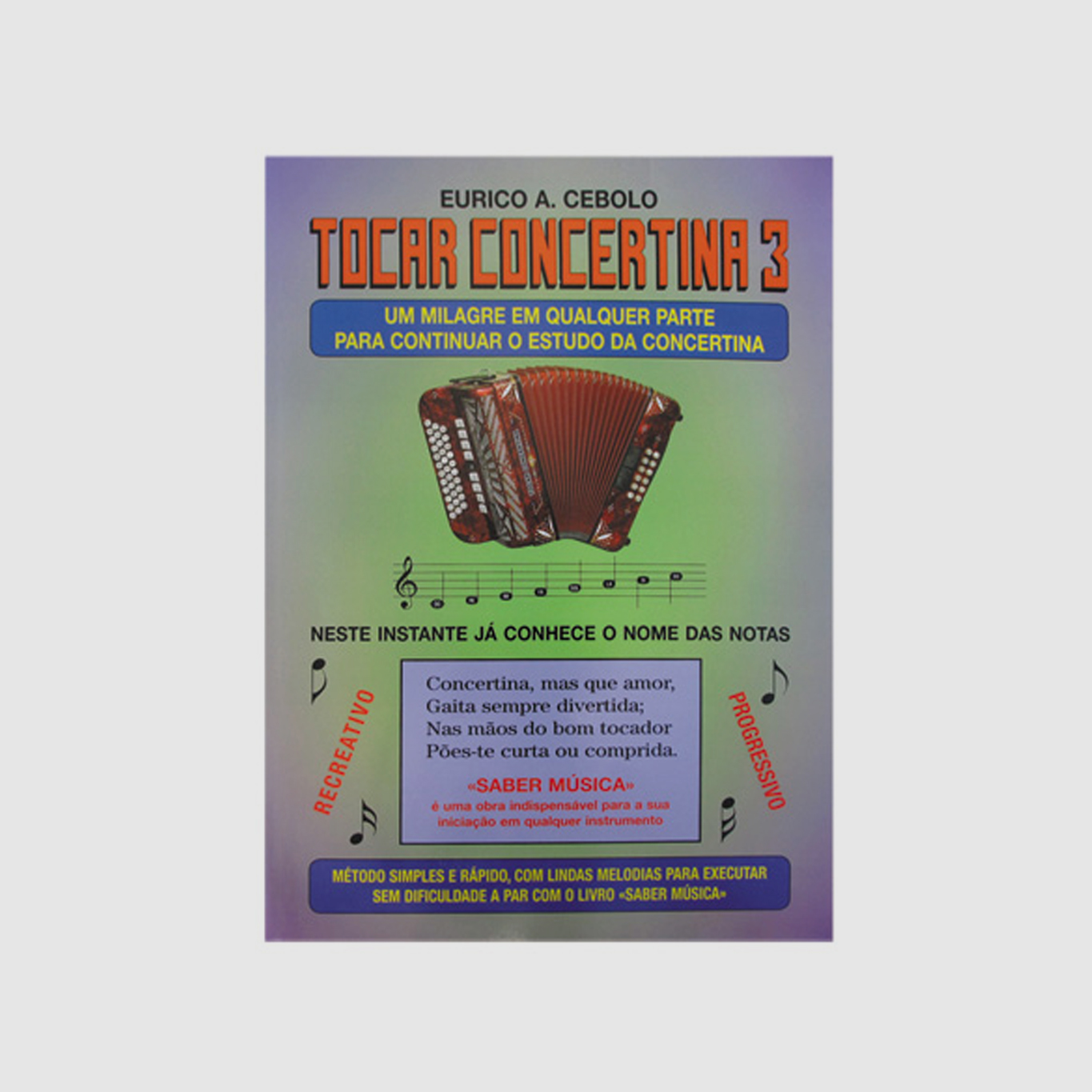 Livro Tocar Concertina 3 C/CD